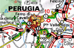 mappa di Perugia