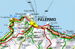 mappa di Palermo