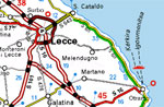 Mappa di Lecce