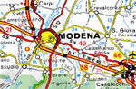 Mappa di Modena