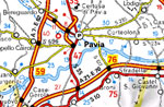 Mappa di Pavia