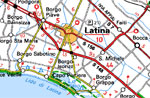 Mappa di Latina