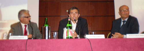 Raffaello Zanini, Massimiliano Ena ed Andrea Dalla Valle al Convegno HOTEL EXPERIENCE di PLANETHOTEL.NET a Napoli