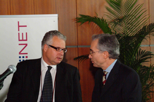 Raffaello Zanini di PLANETHOTEL.NET e Ing. Edilio Cavanna di Piscine Castiglione