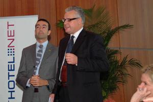 Lorenzo Perre di Technogym e Raffaello Zanini di PLANETHOTEL.NET