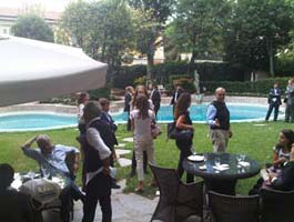 Convegno HOTEL EXPERIENCE, il lunch in giradino