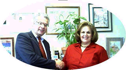 Frances Kiradjian, vice presidente CCRA e il dott. Raffaello Zanini, presidente di PLANETHOTEL.NET